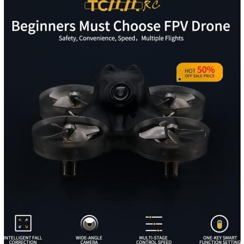 TCMMRC fpv drone Multi-speed control RTF Runcam 38mm Propeller 5.8G 25mW VTX FPV Racing Drone RC Quadcopter 8620 brush motor