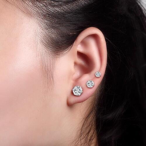 TOUCHEART 12 pcs/set Fashion Silver Cubic Zirconia Earrings For Women Jewelry Stud Earring Designs Crystal Earrings SER190076