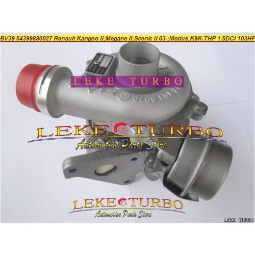 Turbo KP39 54399700027 54399880027 54399880002 Turbocharger For Renault Kangoo II Megane II Scenic II 03- Modus K9K-THP 1.5L DCI