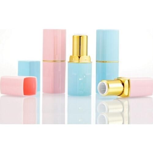 High-grade Empty Plastic Pink Green Lip Balm Tube Clear 12.1 MM Lip Gloss tube Container Packaging Material Vendor 20pcs/lot