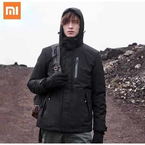 Xiaomi Graphene 2 in 1 Infrared Heating Suit Men Winter Warmer Jackets Windproof Antibacterial Anti-UV Male Outdoor Hunting Coat