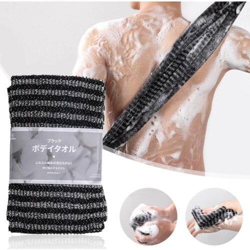 Japanese Rubbing Washcloth Bath Brush For Back Towels Exfoliating Scrub Shower Sponge For Body Bathroom Accessories Nylon Towel