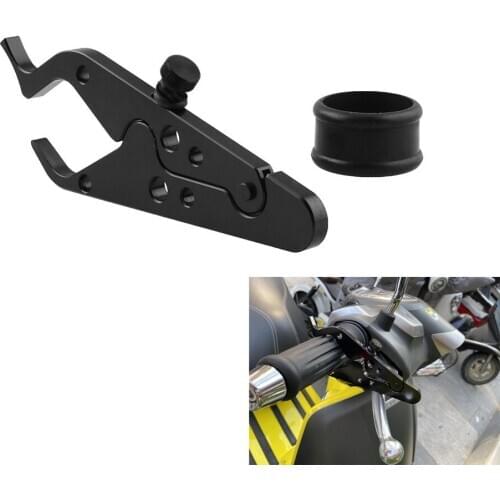 Cruise Control Assist Hrottle Clamp With Rubber Ring Handlebar Black Fit For Universal Motorcycle
