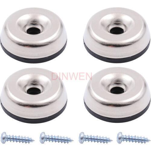 25*9mm Vintage Steel Rubber Guitar AMP Speaker Cabinet Isolation Feet Legs Stand Pad Base For Fender Sphinx Blackface 4PCS