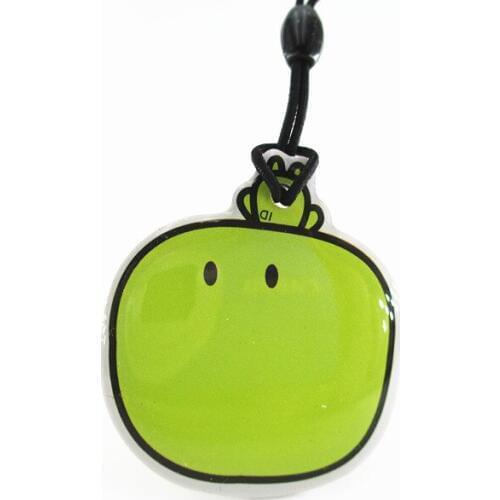 5pcs/lot cartoon green apple EM4305 125Khz RFID Writable Rewrite Proximity ID Token Tag Key Keyfobs blank card