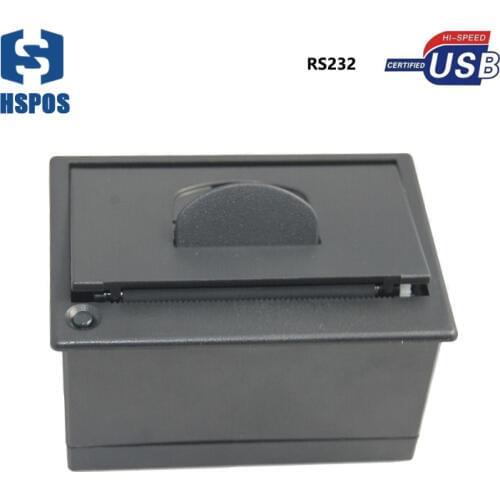 58mm kiosk ticket thermal printer RS232 and USB port support DV9V with rich of graphics Installation Size 77*53mm