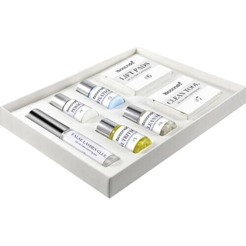 7pcs Professional Eyelash Perming Eyelash Kit Lift Pad Glue Fixing Lotion Set