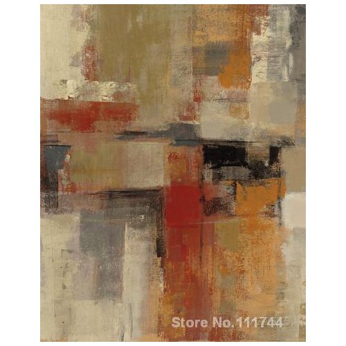 Abstract painting Intersection Crop I by Silvia Vassileva art for living room Hand painted High quality