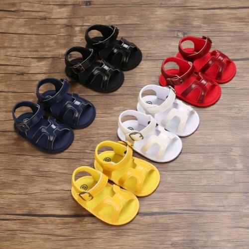 Kids Newborn Baby Fashion Summer Soft Crib Shoes First Walker Anti Slip Sandals Shoe