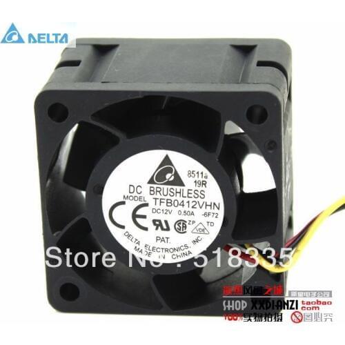 For delta TFB0412VHN 4CM 40MM 4028 40*40*28MM 12V 0.5A wind capacity dual ball bearing fan