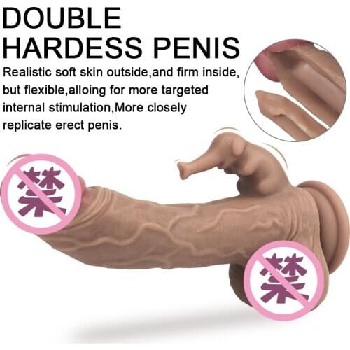 G-Spot Masturbation Realistic Dildo Climax Liquid Silicone Realistic Penis Large Big Dildo Suction House Dick Sex Toys for Woman