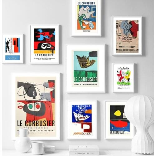 France Le Corbusier Marseille Lyon Zurich Wall Art Canvas Painting Nordic Posters And Prints Wall Pictures For Living Room Decor