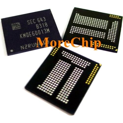 KMQE60013M-B318 eMMC LPDDR3 EMCP UFS BGA221 Chip NAND Flash Memory IC 16GB 16+2 Soldered Ball Pins