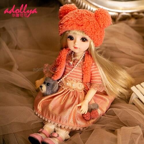 Adollya BJD Doll Mini 30cm Princess 1/6 Dolls 3D Eyes Beautiful Clothes Toys for Girl Ball Jointed Swivel Dolls Kids Gift