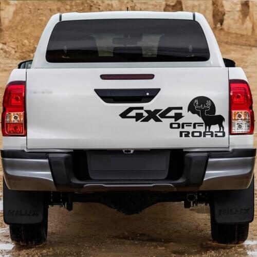 Car Decals 4x4 Off Road Cute Wapiti Cartoon Animals graphic Vinyl Car Sticker Fit For All Car Models Pickup SUV VAN Mini Bus