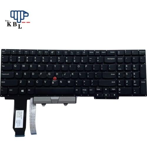 New For Lenovo Thinkpad US Language E15 Black Laptop Keyboard(No Frame) Silver L/F Key SN20W69077-A1 E9280