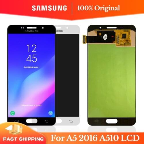 5.2'' Original For Samsung Galaxy A5 2016 LCD Display SM-A510F A510 A510F/DS Display Touch Screen Assembly Replacement