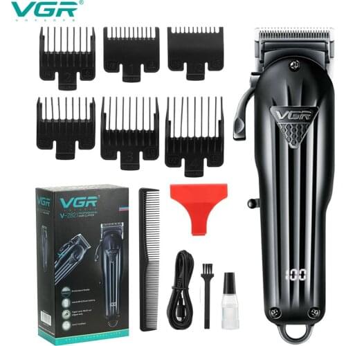 VGR Rechargeable Electric Hair Clipper Hair Cut Maching Wireless Hair Trimmer for Men Professional Clipper Machine Hair Barber