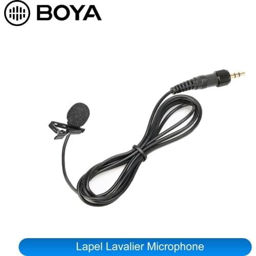 BOYA BY-LM8 PRO Lapel Lavalier Microphone for BY-WM6 BY-WM8 Wireless Microphone System and Sennhaiser Wireless Mic