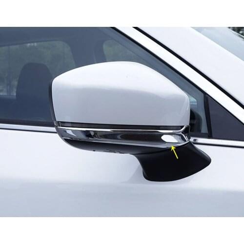 Car ABS Back Rear View Rearview Side Mirror Strip Cover Sticks Trim Panel 2pcs For Mazda CX-5 CX5 2nd Gen 2017 2018 2019 2020