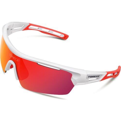 Polarized Sports Sunglasses With 4 Interchangeable Lenes for Men Women Running Driving Fishing Golf Baseball Brand Glasses