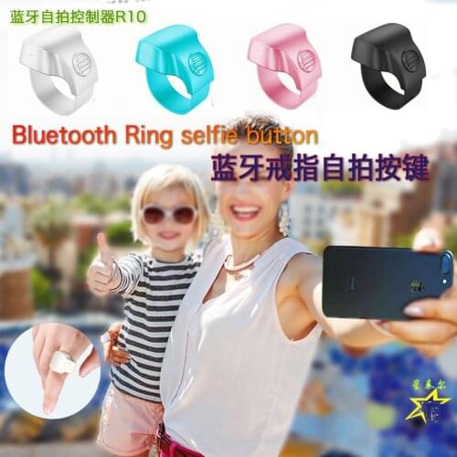 R10 Bluetooth 5.1 Selfie Artifact Selfie Button with Built-in Battery Anti-Shake Record Video Remote Control for Phone