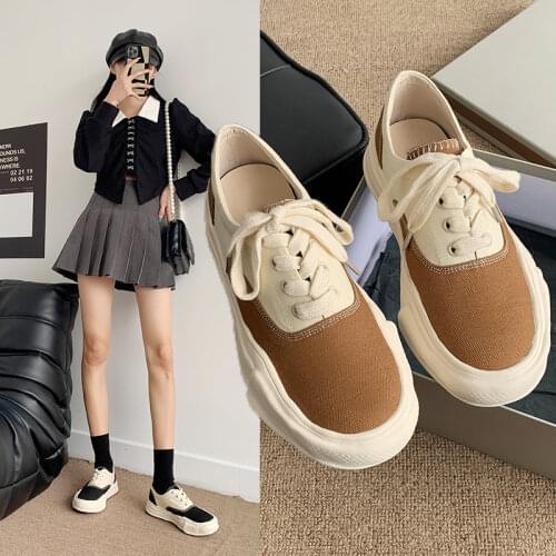 High gang Martin boots womens shoes 2021 autumn new thick-bottomed canvas sports casual shoes ins net red short boots tide