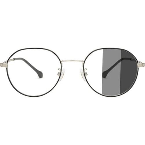 Intelligent Induction Photosensitive Discoloration Sunglasses New 2021 Flat Without Degree Anti Blu-Ray Color Glasses