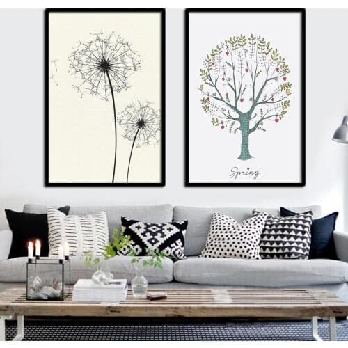 SVITY Home Decor Canvas Painting Animal Sheep Flamingos Wall Picture Nordic Cartoon Wall Art Poster For Living Room FA688