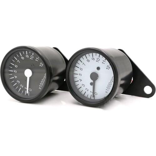 Motorcycle Gauge Speed Tachometer Auto Meter Car Tachometer LED 12v Gauge Universal Motorbike Backlight Rev Counter 0-12000 RPM