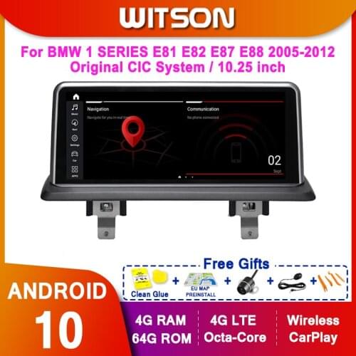 WITSON 8Core Android 10 car dvd for For BMW 1 SERIES E81 E82 E87 E88 2005-2011 2012 CIC Car GPS Navigation Multimedia Radio