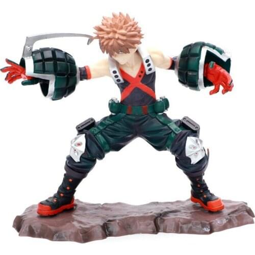 Japanese Anime Cartoon My Hero Academia Bakugou Katsuki Models Desk Ornaments Gifts Figure Toys Collection Car Decoration Hot
