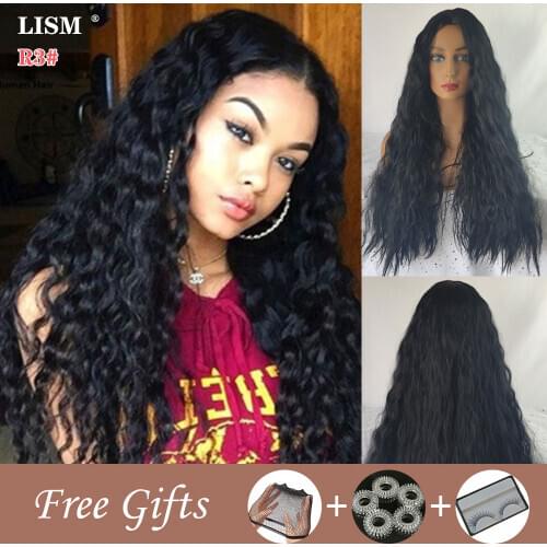 Women Wigs Perruque Naturelle Peluca De Mujer Pruiken Lang Haar Peruca Cosplay Synthetic Lace Front Wig Peruki Damskie Naturalne