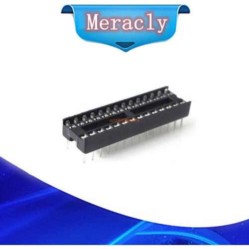 10PCS/LOT 28 Pin DIP SIP IC Sockets Adaptor Solder Type Narrow ic socket
