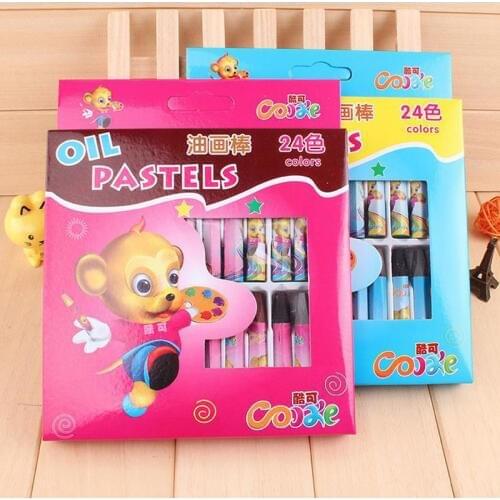 12/18 /24 Colors/Set Six-Rowed Oil Pastel for Artist Students Drawing Pen School Stationery Art Supplies Wax Crayon pencil
