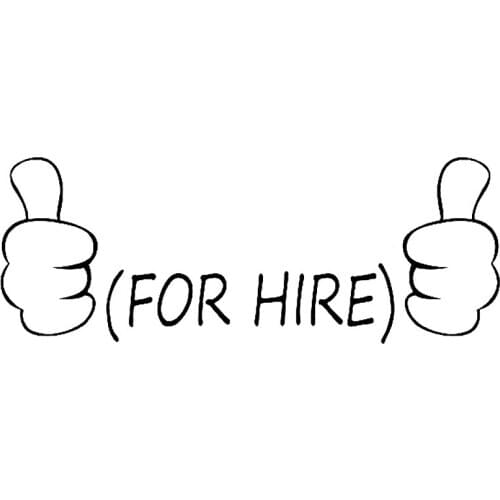 15*5.6cm Alibi For Hire Decal Sticker Handsome And Cool Stickers Car Accessories Motorcycle Helmet Car Styling