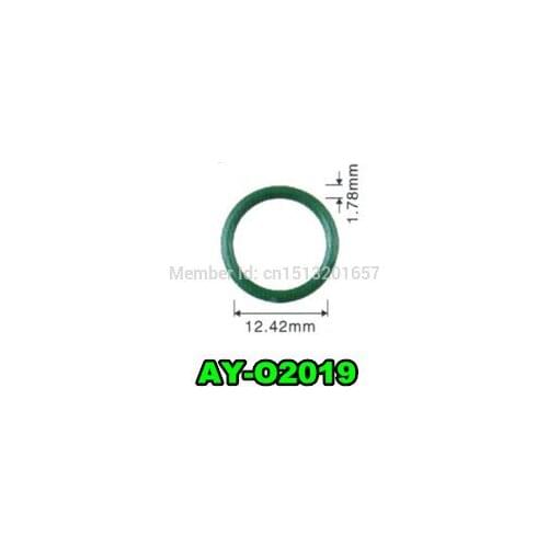 200pieces top quality fuel injector lower oring seals rubber for GMC 2.5L (12.42*1.78mm AY-O2019)