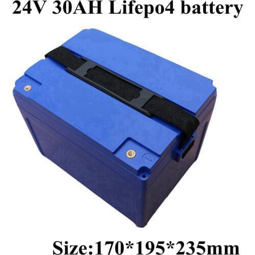 24V 30Ah Rechargeable Batteries Lifepo4 Battery Pack with BMS for Backup Standby System E Bike Battery Sea Scooter+charger