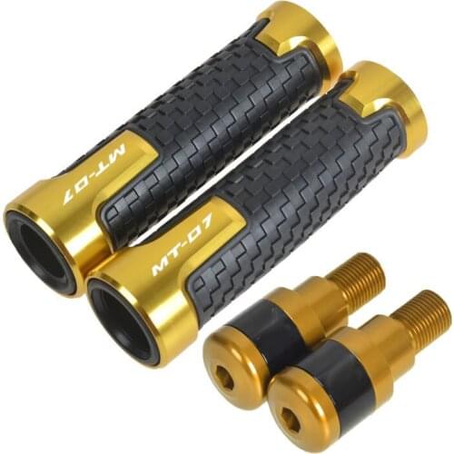For Yamaha MT07 FZ07 Motorcycle Modification Accessories Aluminum Alloy Handgrip Sleeve Plastic Plug Balance Termina Multicolor