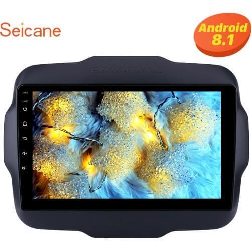 Seicane 9" Android 8.1 2Din Car GPS Radio For 2016 Jeep Renegade Multimedia Player with USB Bluetooth WIFI 1080P Aux autostereo