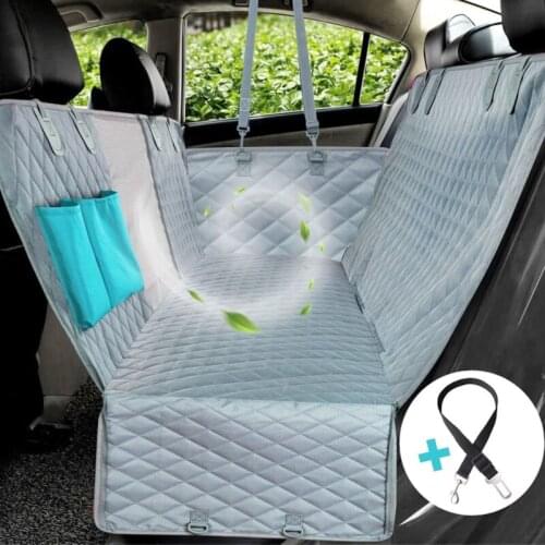 Pop It Car Accessories Dog Carriers Rear Back Pet Dogs Car Seat Cover Mat Hammock Protector With Safety Belt Transportin Perro