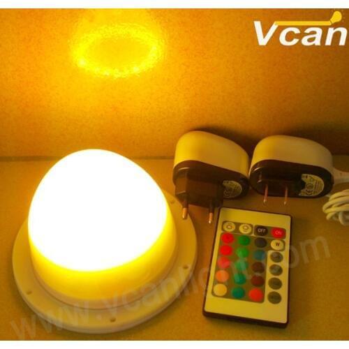 2PCS DHL Free Shipping Super Bright Novetly 120mm Bulblite cordless rechargeable RGB LED lighting system for furniture