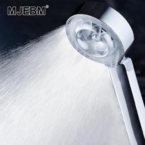 Double-sided shower head water saving chrome-plated pressurized round ABS shower head high pressure hand shower