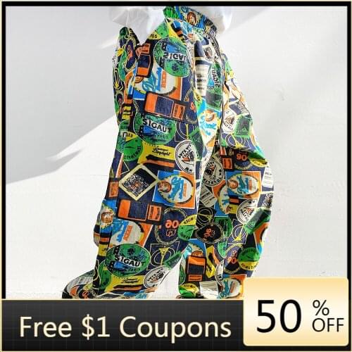 2021 Spring Summer New Jeans Casual Hip-hop Loose Wide-legged High Street Personality Male Ins Tide Fried Hip-hop Feet Jeans