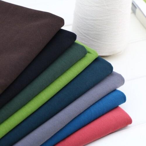50*180cm Cotton High-elasticity Spring And Summer Knitted T-shirt Garment Fabric Smooth And Delicate Cloth Thickness Moderate