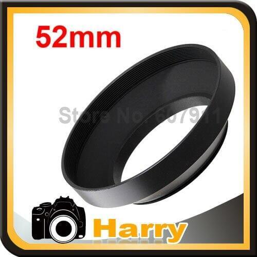 Camera 52mm Screw Metal Wide angle Lens Hood digital for canon for nikon 52mm DSLR Camera