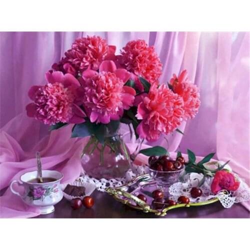 RUOPOTY Oil Painting By Numbers Lavender Picture By Number Flowers HandPainted Unique 40x50cm Gift Home Decor Wall Paints