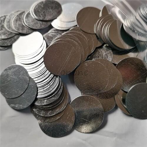 100PCS 25mm Dental Lab Magnetic Silicone Plaster Model Former Base Molds Small Metal Disc Disposable