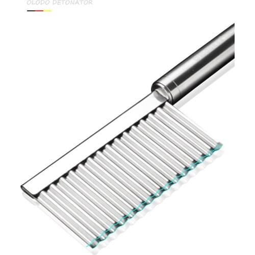 Multifunctional potato wave Edge knife 304 stainless steel wolf tooth wavy slicing tool fancy knife French fries strip cutter