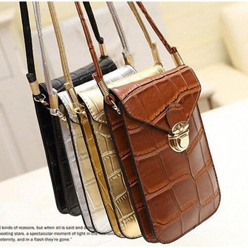 Mobile Phone Bag Retro Fashion Womens Coin Purse Crocodile Pattern Mini Crossbody Crossbody Bag Womens Small Bag Shoulder Bag